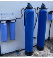 Ultimate Whole House Water Filter System with Twin Big Blue Filters, Carbon Tank and Fluoride Reduction Media